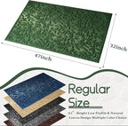 Green Leaves Outdoor Indoor Entrance Door mat, Absorbent Durable Heavy Duty - Image 2