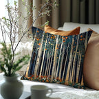 Rustic William Morris Inspired Autumn Forest Decor Pillow Covers 18x18 - Image 6
