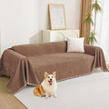 MYSKY HOME Loveseat Cover Camel Couch Cover Sectional Couch Covers by MYSKYHOME