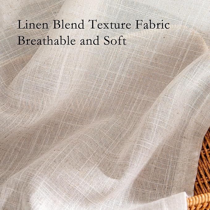 MYSKY HOME Natural Linen Curtains - Image 5