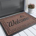 Yimobra Welcome Front Door Mat, Heavy Duty Easy Clean Doormat Indoor Outdoor by Yimobra