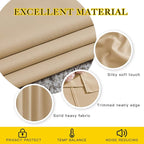 NICETOWN Beige Room Darkening Curtains Blackout 36 inch Curtains - Image 4