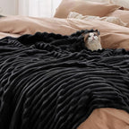Bedsure GentleSoft Black Blanket Full Size - Image 4