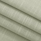 Linen Blend Sage Green Curtains 63 inch Length 2 Panels - Image 6