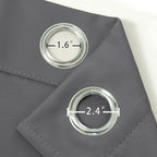 LEMOMO Frost Grey Blackout Curtains 66 x 63 Inch Length/Set of 2 Curtain - Image 6