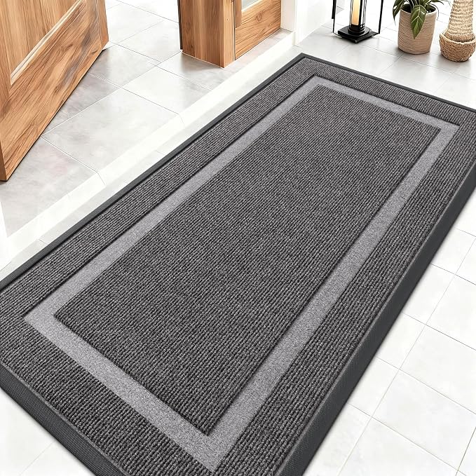 OLANLY Front Door Mat Indoor Outdoor Entrance, Waterproof All-Season, by OLANLY
