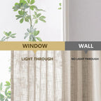 MYSKY HOME Oatmeal French Door Curtains - Image 7