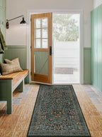 Dark Green Washable 3x6 Large Entryway Runner Rug Indoor, Non-Slip Floor Rugs - Image 8
