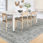 6x9 Area Rugs for Living Room: Washable Moroccan Geometric Boho Rug Farmhouse - Image 3