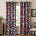 Topfinel Rust Floral Curtains 96 Inches Long 2 Panels Unique Beige Luxury by Topfinel