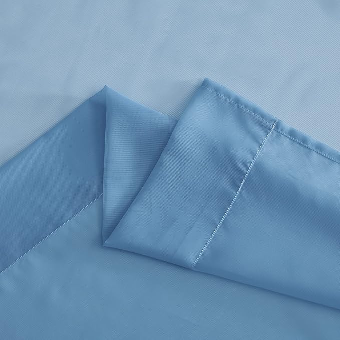NICETOWN Voile Sheer Stone Blue Curtains 84 Inches Long, Grommet Airy & - Image 6