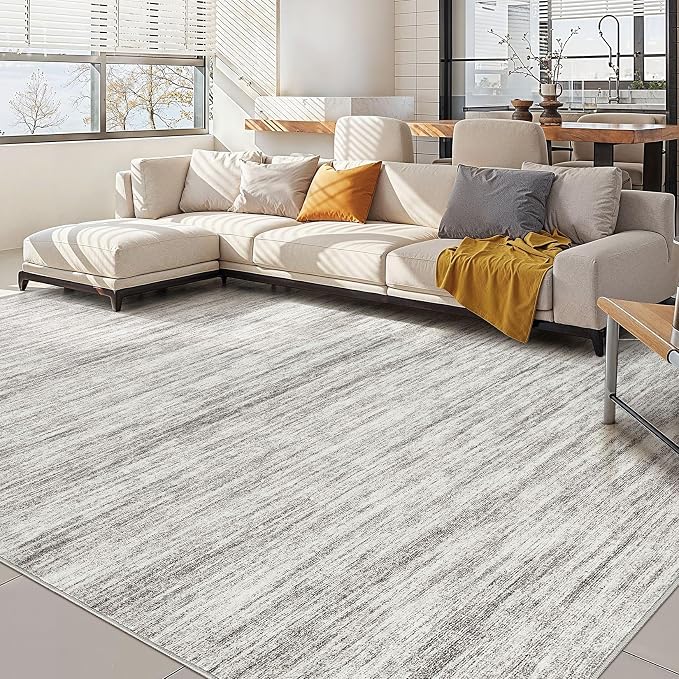 Nakagishi 8X10 Area Rugs Living Room: Washable Large Vintage Rug Neutral by NakagishiAreaRug