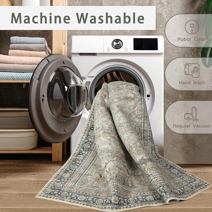 Washable Rugs 8x10 Area Rugs for Living Room, Rugs for Bedroom, Large Carpets - Image 4
