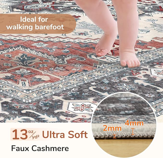 OPPODREAM Soft Area Rugs 5x7, 5x7 Washable Rug - Image 2