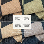Lahome Colette Checkered Round Rugs 6ft, Washable Easy Jute Circle Patio Rug - Image 6