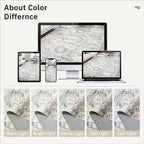 10x14 Area Rugs for Living Room, Non Slip Machine Washable Vintage Rugs - Image 9