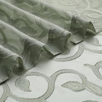 OWENIE Furman Sage Green Sheer Curtains 54 Inch Length 2 Panels Set - Image 6