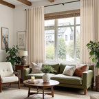 Nanspring Grey Flax Linen Curtains 72 Inches Long - Image 7