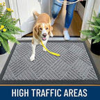 OLANLY Front Door Mat Outside Entrance 47x23, Heavy Duty Sturdy Natural Rubber - Image 5
