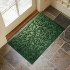 Green Leaves Outdoor Indoor Entrance Doormats, Absorbent Durable Heavy Duty - Image 3