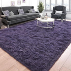 Tepook Fluffy Large Rugs for Living Room, Shag Area Rug 6x9 Soft Carpet for - Image 2