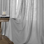 Joydeco Linen Curtains 90 Inch Length, Light Filtering Curtains - Image 4