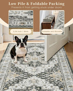 Madane Hallway Runner Rug 2'6''x14' Kitchen Runner, Non Slip Vintage Runners - Image 6