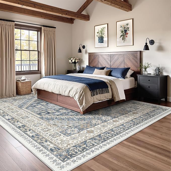 Washable Rugs 8x10 Area Rugs for Living Room, Non-Slip Backing Large Rug for - Image 4
