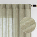 MYSKY HOME Patio Sage Curtains for Sliding Door, Living Room Curtains & Drapes by MYSKYHOME