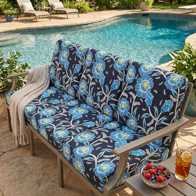 hyha Printed Couch Cushion Covers, Floral Sofa Covers Washable - Image 7