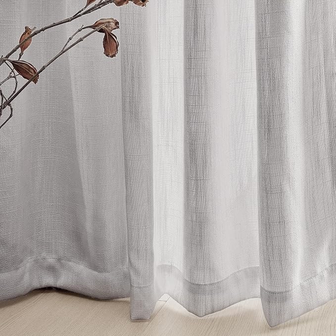 MYSKY HOME Floor Length Curtains Long Panels, Boho Curtains Farmhouse - Image 6