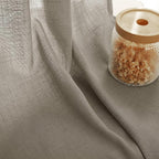 Taupe Linen Curtains 90 inches Long - Image 2