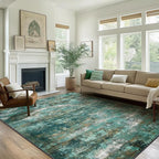 Area Rugs 5x8 for Living Room Bedroom, Modern Abstract Machine Washable Rug - Image 2