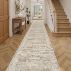 Runner Rug 2'6" x 16' Washable Non-Slip 2.5x16 ft Long Runner Rugs by Soalmost