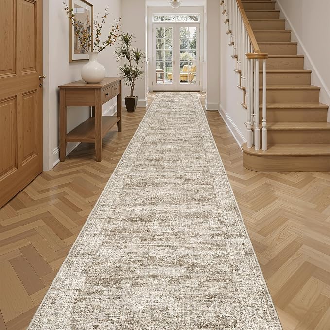 Runner Rug 2'6" x 14' Washable Non-Slip Runner Rugs by Soalmost