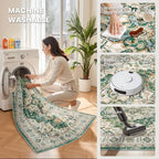zesthome 8x10 Area Rugs, Stain Resistant Washable Rug, Ultra-Thin Rugs - Image 5