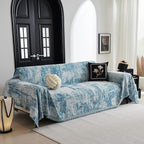 MYSKY HOME Sectional Couch Cover Sage Abstract Geometric Sofa Covers - Image 2