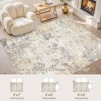 UERMEI 5x8 Area Rug Living Room Rugs - Image 2