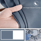 Deconovo Blackout Curtains, Thermal Insulated, W42 x L72 2 Panels, Back Tab - Image 7