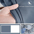 Deconovo Blackout Curtains, Thermal Insulated, W52 x L108 2 Panels, Back Tab - Image 7