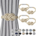 NICEEC 4 Pack Mini Magnetic Curtain Tiebacks Nordic Simple Style Drape Tie by NICEEC