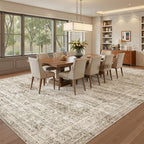9x12 Area Rugs for Living Room, Non Slip Machine Washable Vintage Rugs - Image 4