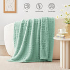 EXQ Home Fleece Throw Blanket for Couch or Bed - Image 2