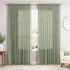 Extra Wide 100 Inch Linen Curtains by Nanspring