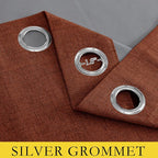 NICETOWN 100% Absolutely Blackout Linen Curtains - Image 5
