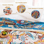 MSGKV Boho Throw Blanket 50"x60" Floral Cotton Blanket - Image 3