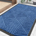 Smiry Front Door Mat Outside Entrance, Heavy Duty Sturdy Natural Rubber Doormat by Smiry