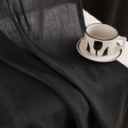 Black Linen Curtains 84 inches Long - Image 2