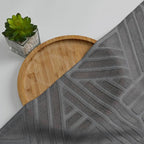 Simplebrand Semi Sheer Charcoal Grey Curtains 30 Inch Length 2 Panels, - Image 7
