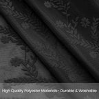 WAZZIO Boho Lace Curtains 84 Inch -Vintage Victorian Sheer Panel Drape Floral - Image 2
